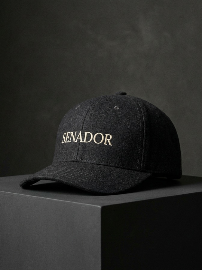 Gorra Senador Cuadra — render de concepto
