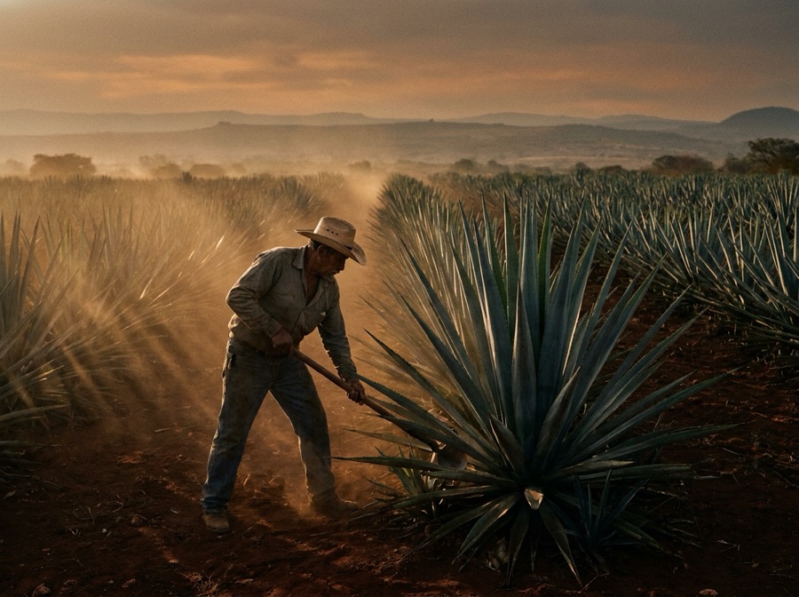 Jima del agave azul